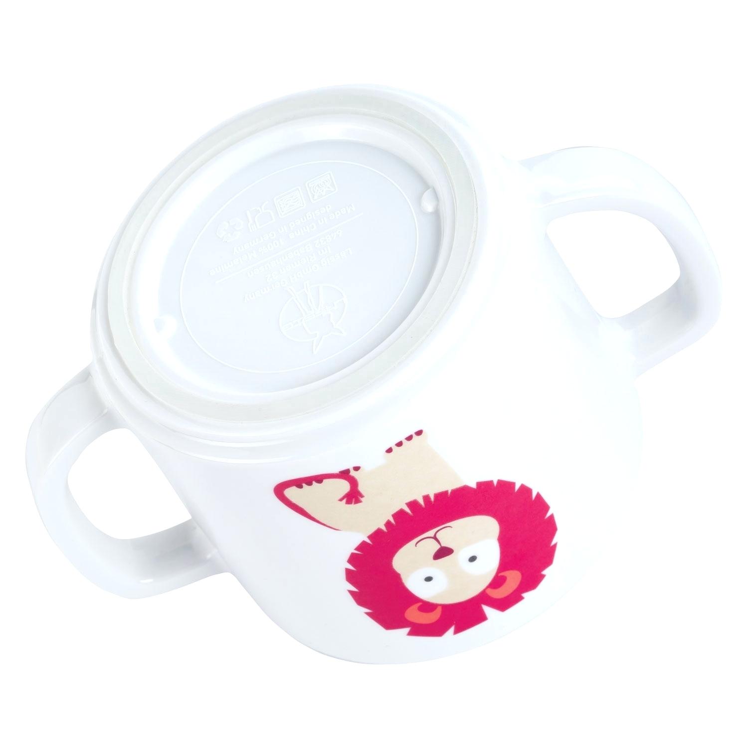 schnabeltasse lassig 4babies wildlife lion senioren porzellan pzn englisch